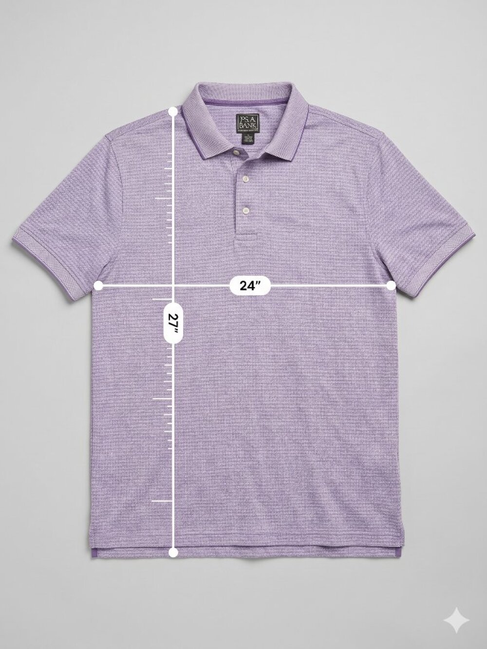 Jos. A. Bank Traveler Purple Diamond Polo L - Picture 2 of 8